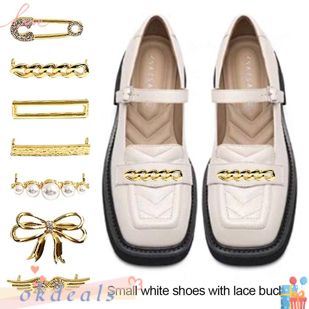 OKDEALS Set 7 Kẹp Dây Giày Đính Đá Thời Trang Charms