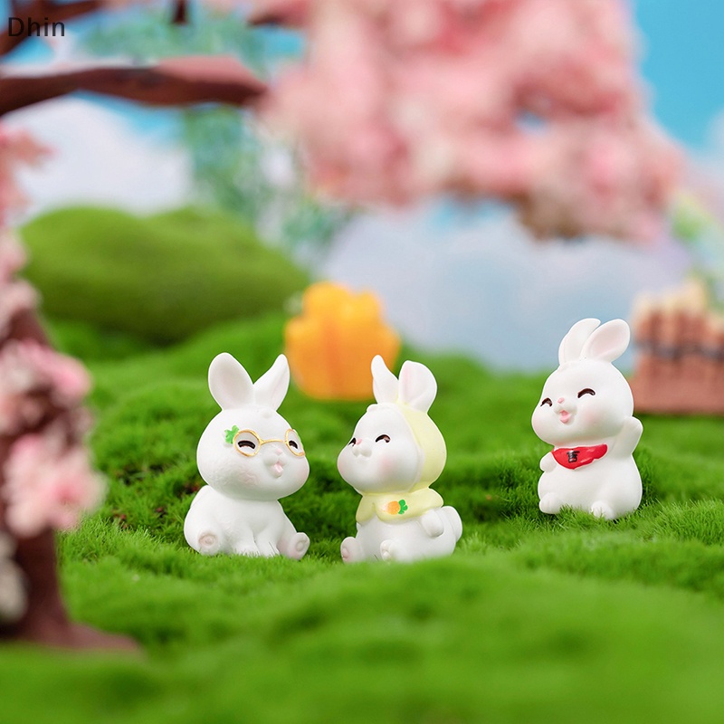 Mô Hình Chú Thỏ Mini Dễ Thương Dùng Trang Trí Nhà Cửa / Lễ Phục Sinh