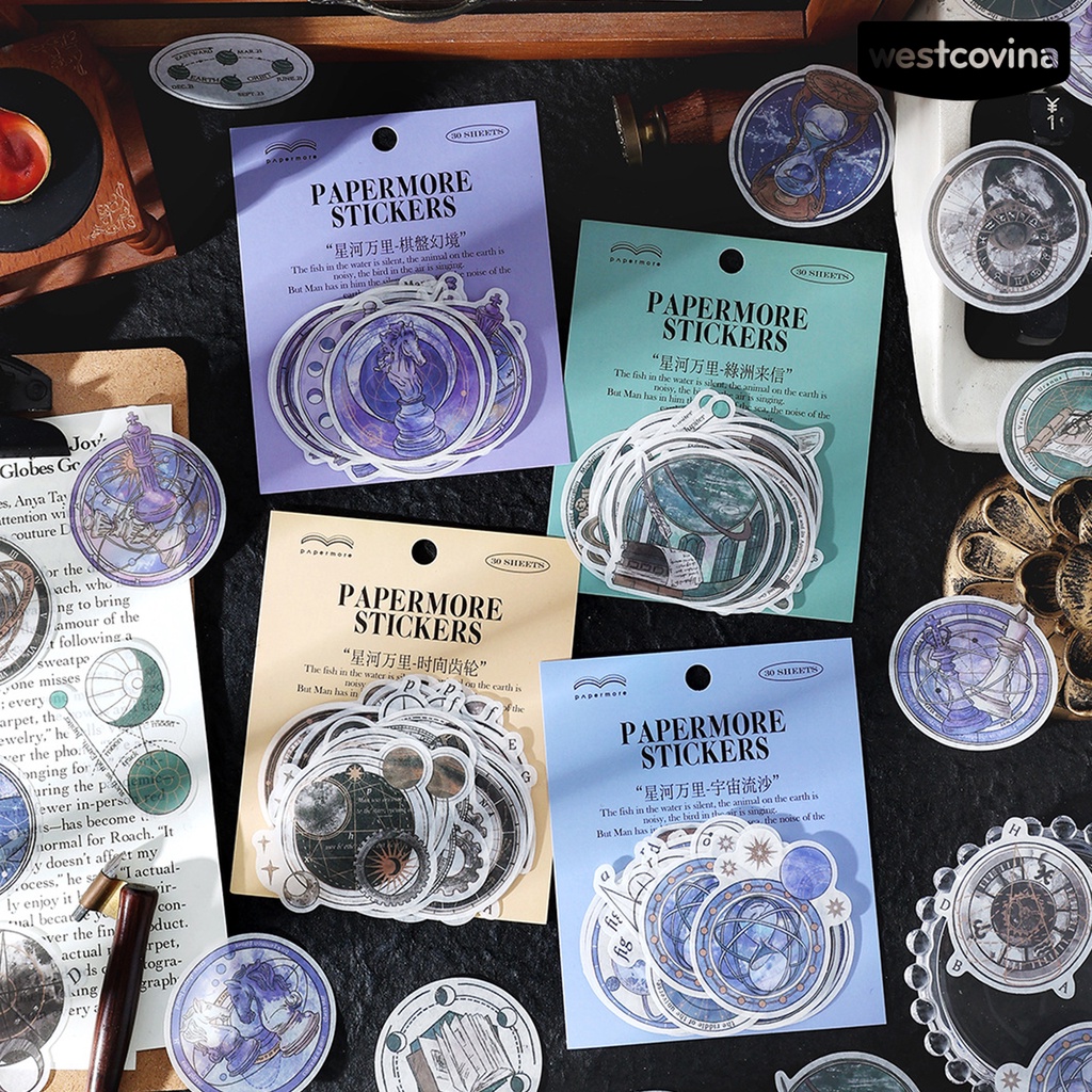 [WSTN]✎Set 60 Sticker Dán Trang Trí Sổ Tay DIY