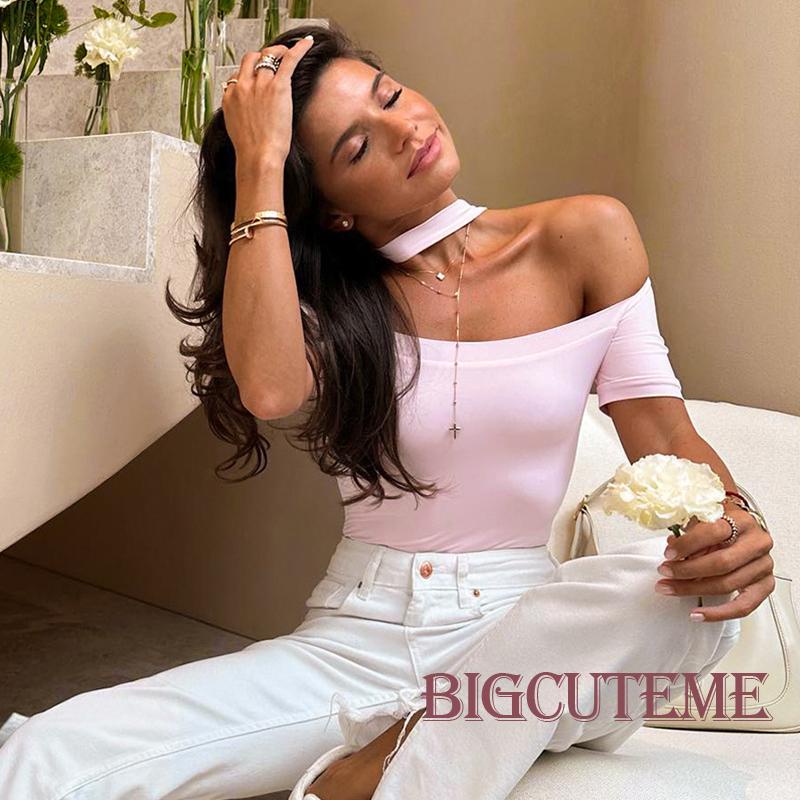 Áo Liền Quần Tay Ngắn Màu Sắc Trơn Dành Cho Nữ