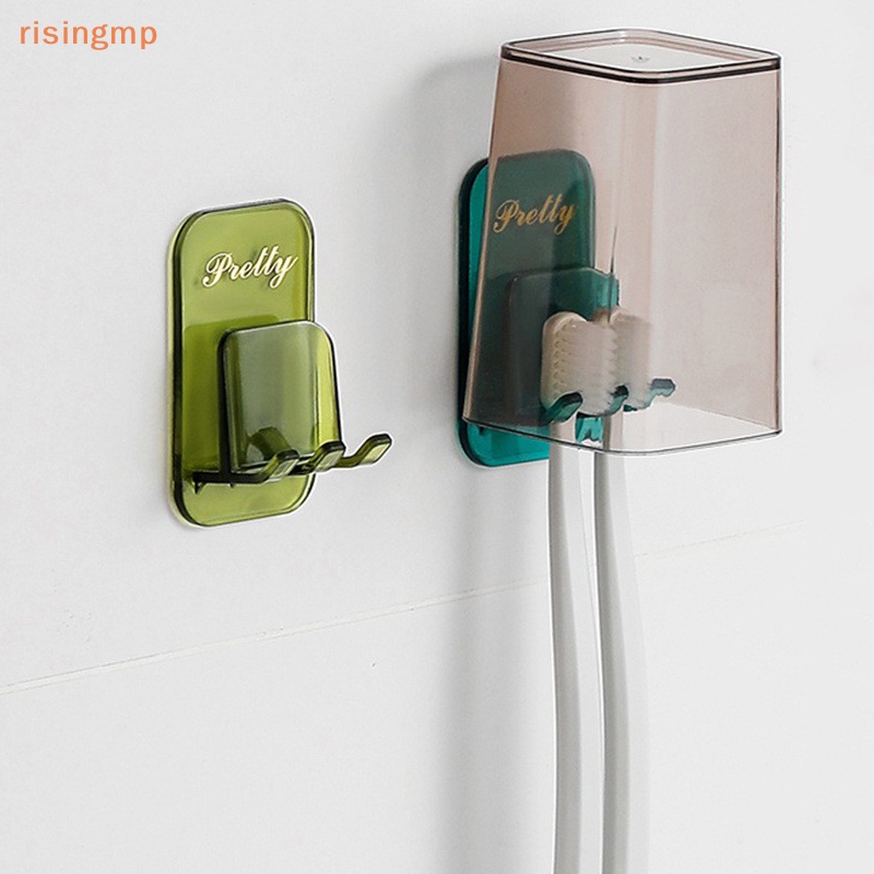 1 Giá Đỡ Bàn Chải Đánh Răng / Cốc Súc Miệng Không Đục Lỗ Cho Phòng Tắm