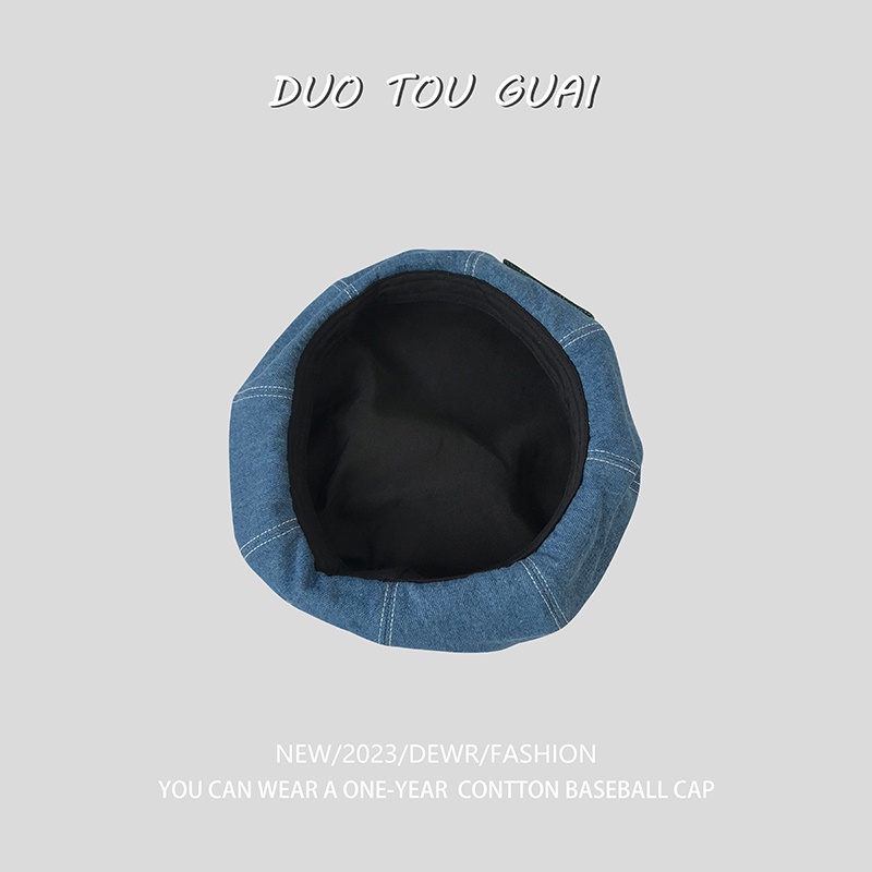 Mũ Beret Thêu Chữ Phong Cách Cao Bồi Nhật Bản Thời Trang Mới Cho Nữ