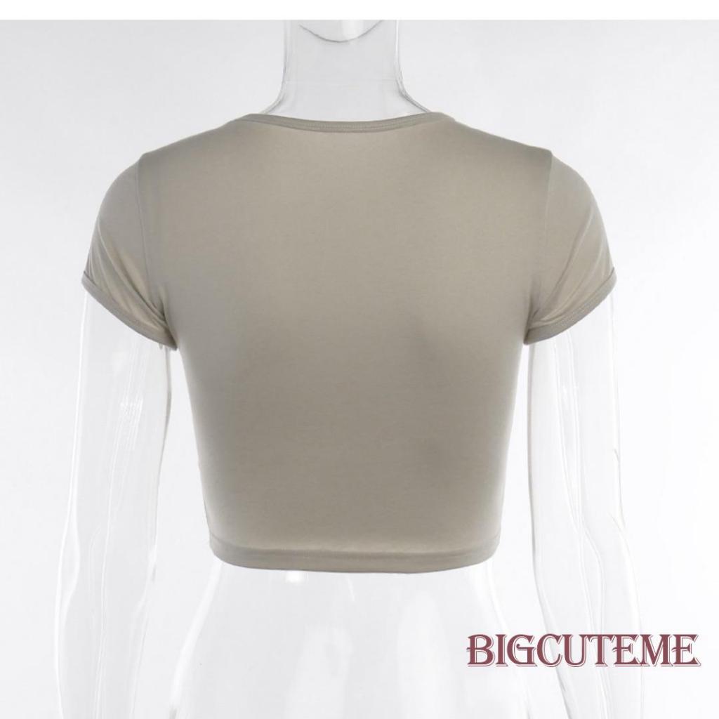 Áo Thun Tay Ngắn Cổ Tròn In Hình Chân Dung Phong Cách Đường Phố Cho Nữ