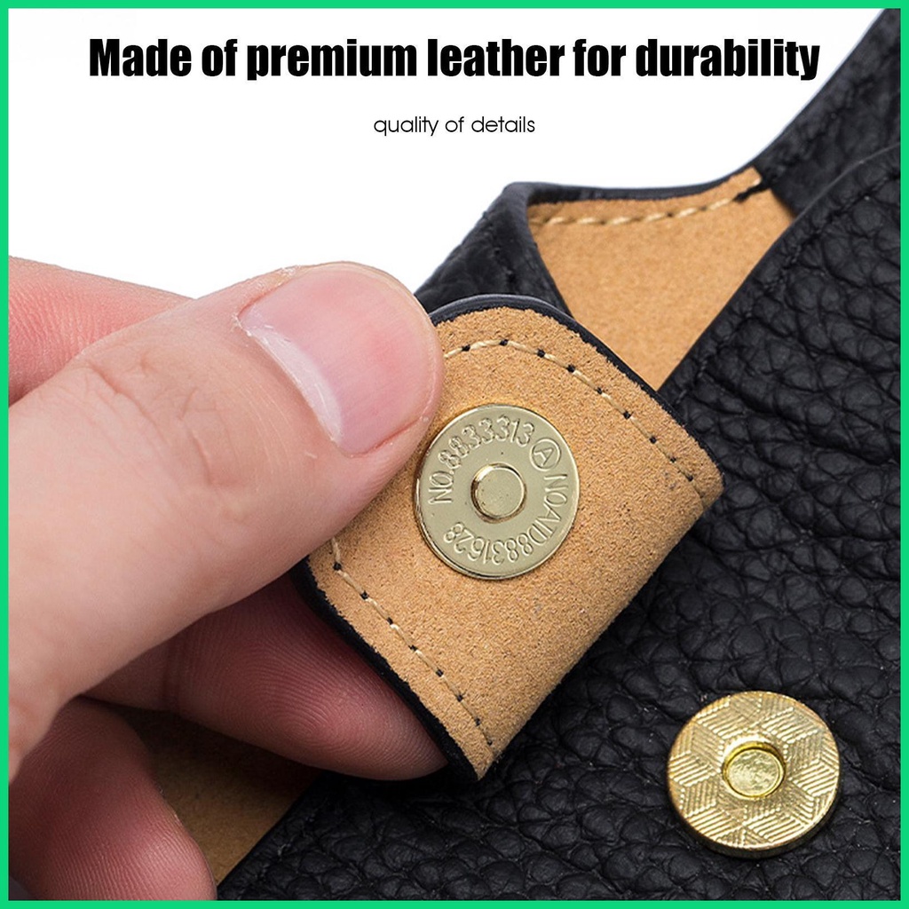 Hộp Đựng Mắt Kính Bằng Da Bò Mỏng Nhẹ Kèm Dây Đeo Sợi Xích Thời Trang Sang Trọng Cho Nữ