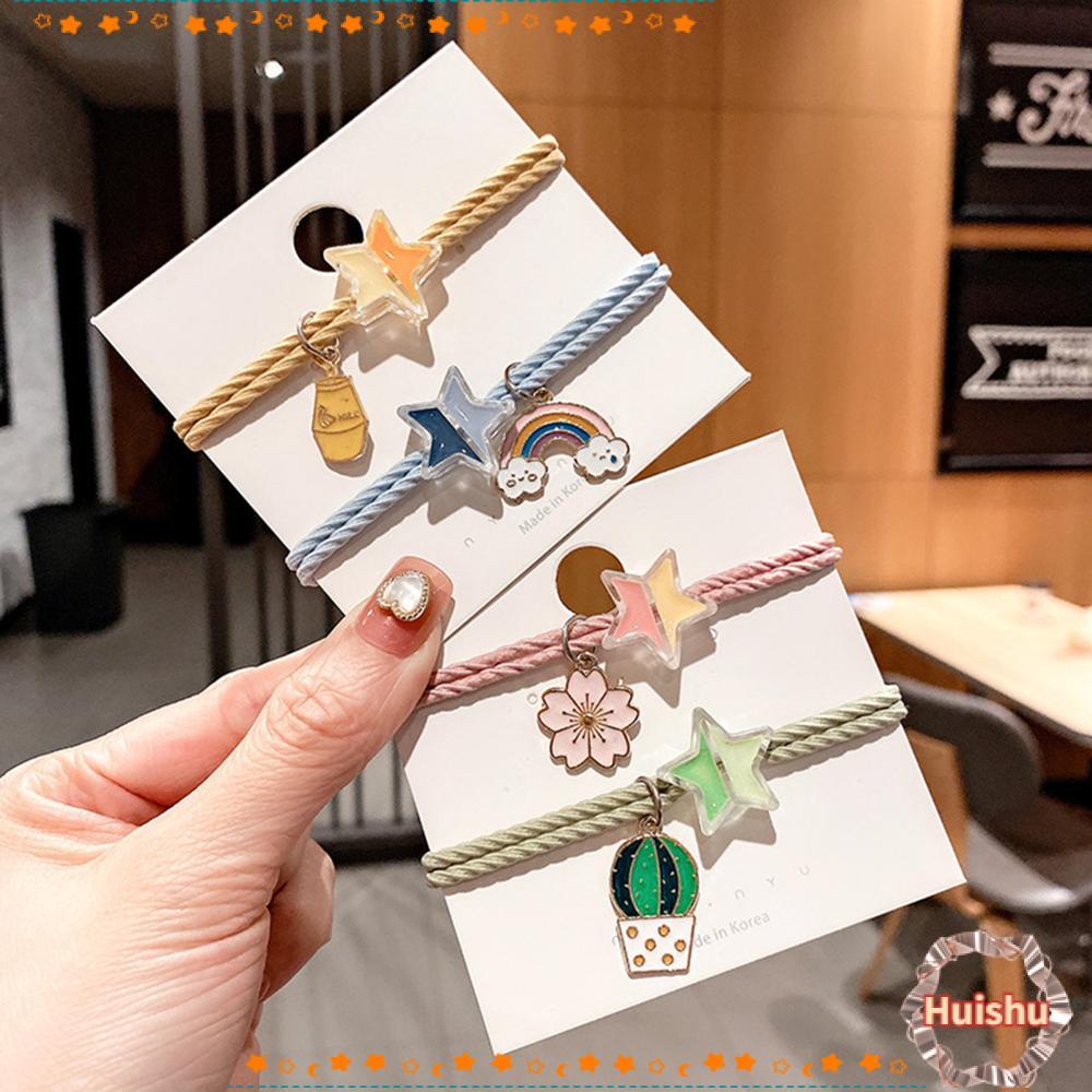 HS Dây Buộc Tóc Co Giãn Hình Ngôi Sao Ngọt Ngào Mới