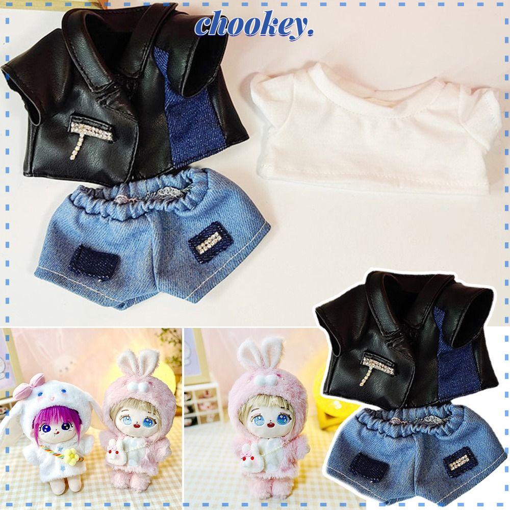 CHOOKEY Bộ Quần Áo 20cm Cho Búp Bê 4 Kiểu Dáng