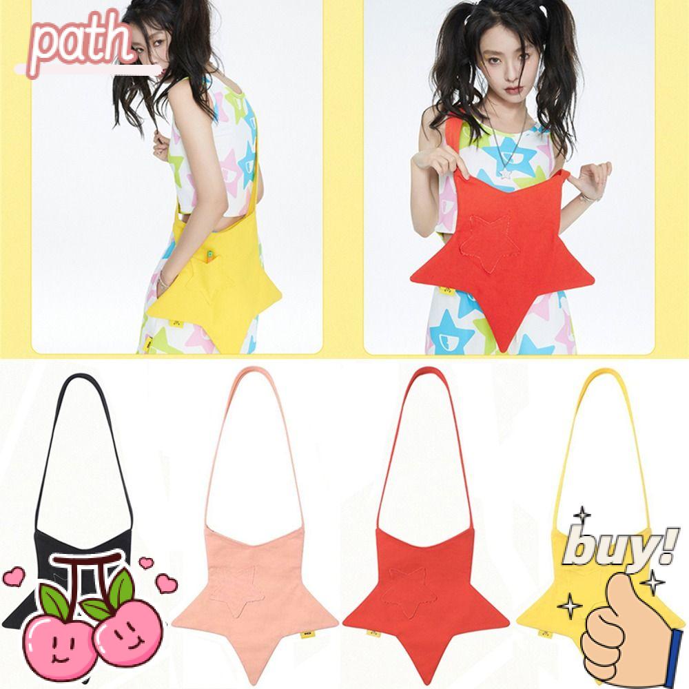 PATH Túi Xách Canvas Họa Tiết Ngôi Sao Thời Trang