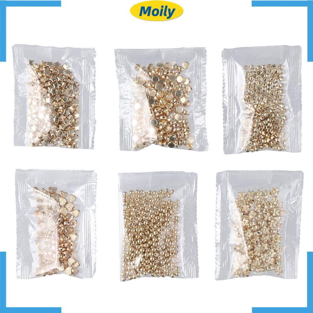 MOILYVN Set 1200 Hạt Xỏ Lỗ Làm Trang Sức Thủ Công