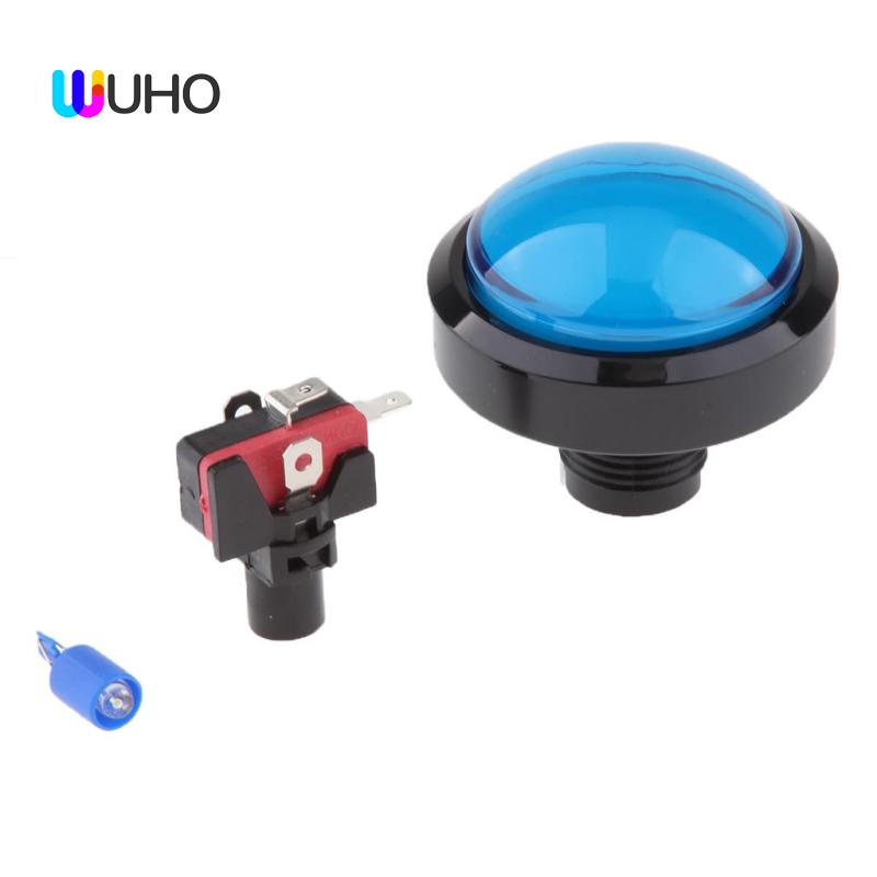 Nút Nhấn Có Đèn LED Tròn 60mm Cho Máy Chơi Game Arcade