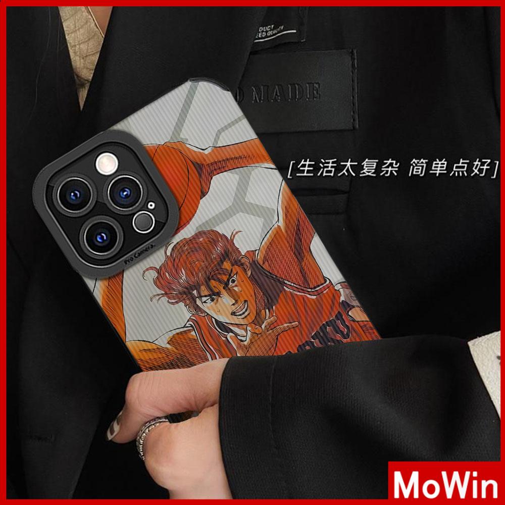 Ốp lưng iPhone 14 Pro Max Ốp Da Học Sinh Da Lộn Ốp Mềm Chống Sốc Bảo Vệ Anime Cổ Điển Cậu Bé Bóng Rổ Tóc Đỏ Tương thích với iPhone 13 Pro max 12 Pro max 11 xr xs 7