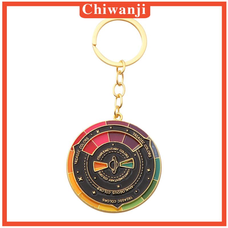 Móc Khóa Hình Bánh Xe Tráng Men 5cm Nhiều Màu Sắc Thời Trang