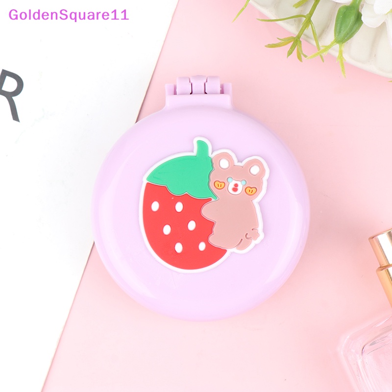 1 Lược Chải Tóc Dạng Túi Khí Gập Kèm Gương Kích Thước Nhỏ Gọn Bỏ Túi Tiện Dụng Cho Du Lịch