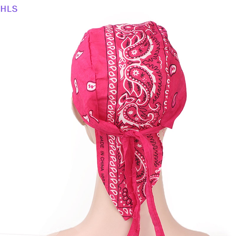 [HLS] Khăn Trùm Đầu Bandana Bằng Vải Cotton Thấm Hút Mồ Hôi Phong Cách Hip hop Đi Xe Đạp Cho Nam Và Nữ
