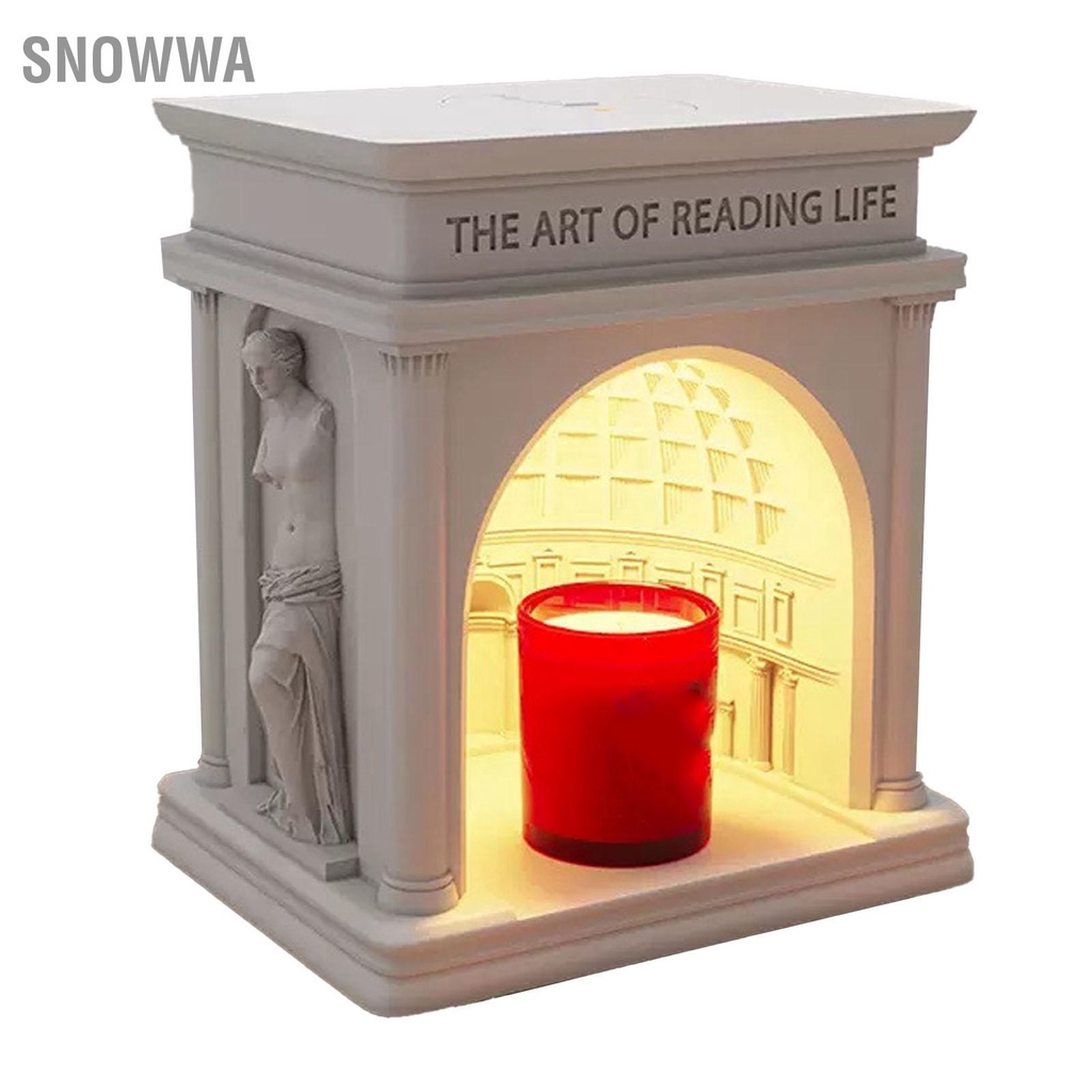 Snowwa Đèn sưởi nến có thể điều chỉnh độ sáng Thiết kế tòa nhà trang trí cung điện Aroma Nến tan chảy cho phòng ngủ