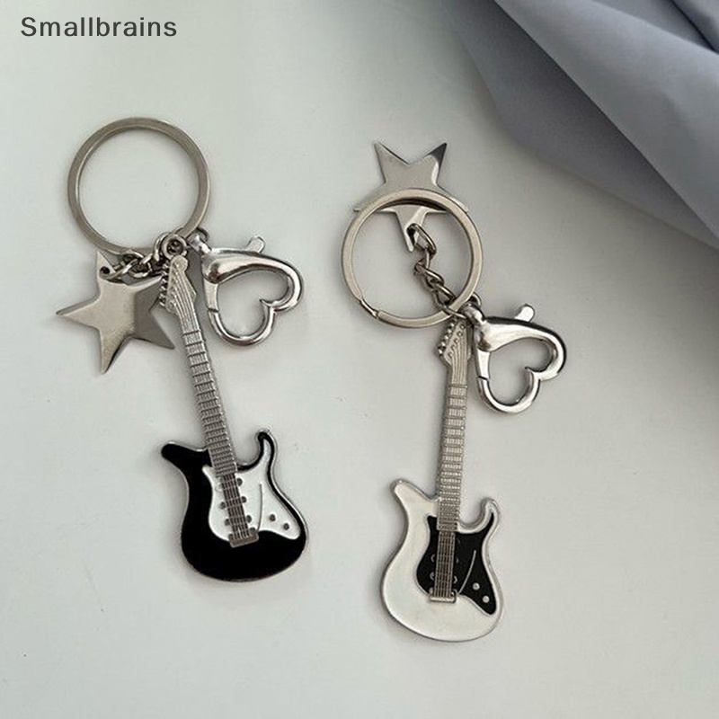 Smbr Y2k Móc Khóa Hình Trái Tim Ngôi Sao Đàn Guitar Cổ Điển Thời Trang Ngọt Ngào Làm Quà Tặng Cho Bạn Nữ BR