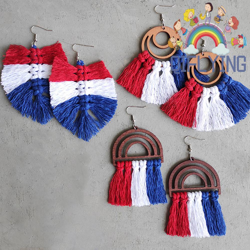 Khuyên Tai Thả Mặt Gỗ Gọn Nhẹ Độc Lập