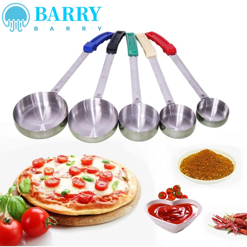 BARRY Muỗng Đo Lường Làm Bánh Pizza Bằng Thép Không Gỉ Chống Nóng Có Lỗ Tiện Dụng Cho Nhà Bếp