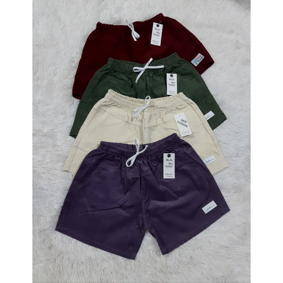 Quần đùi kaki nhung lưng thun cho nữ 💥CÓ SIZE ĐẠI 💥