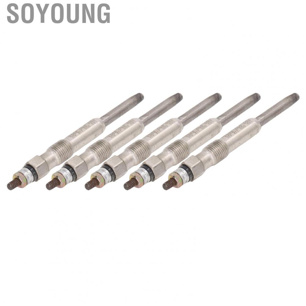 Soyoung Heater Glow Plugs  OEM Standard Direct Fit 5PCS Heavy Duty Plug Set for Automobile