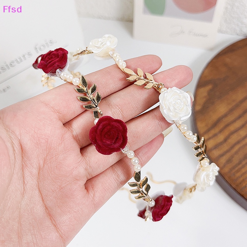 {Ffsd} Băng Đô Cài Tóc Bằng Hợp Kim Đính Pha Lê Và Ngọc Trai Phong Cách Vintage Thanh Lịch Thời Trang Hàn Quốc Dành Cho Bạn Nữ * Bán Chạy