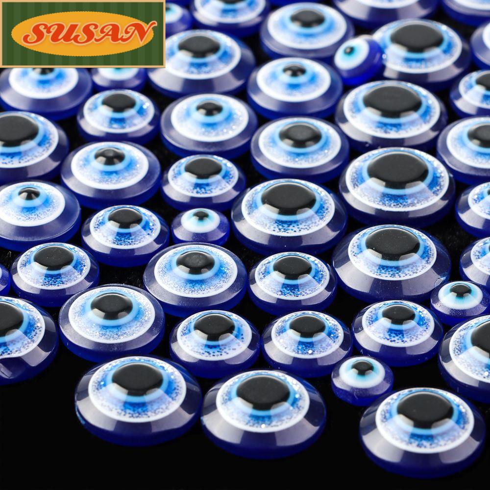 SUSANS Set 20 Mắt Thú Nhồi Bông Màu Trắng Đen Tự Dính