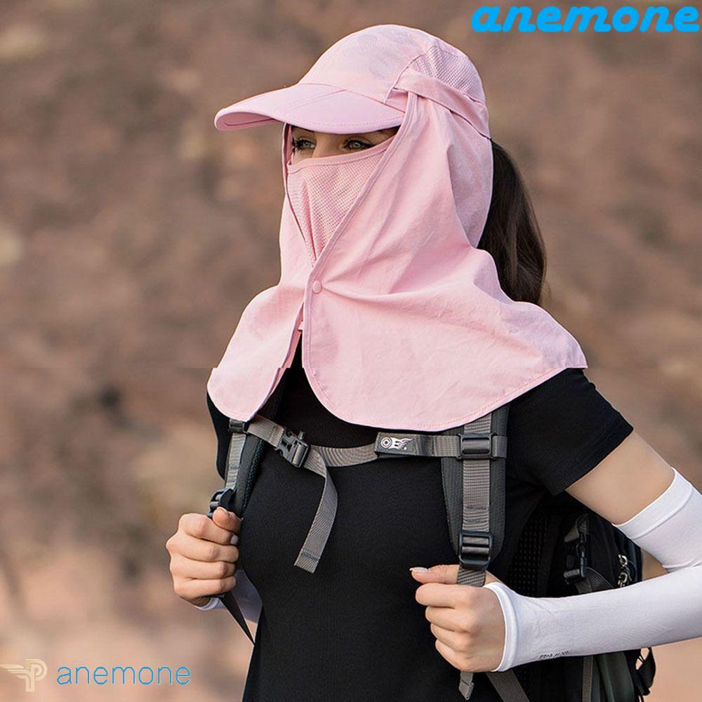 ANEMONE Mũ Trùm Đầu Che Nắng Chống Tia UV Màu Sắc Đơn Giản Tiện Dụng Cho Nam Và Nữ