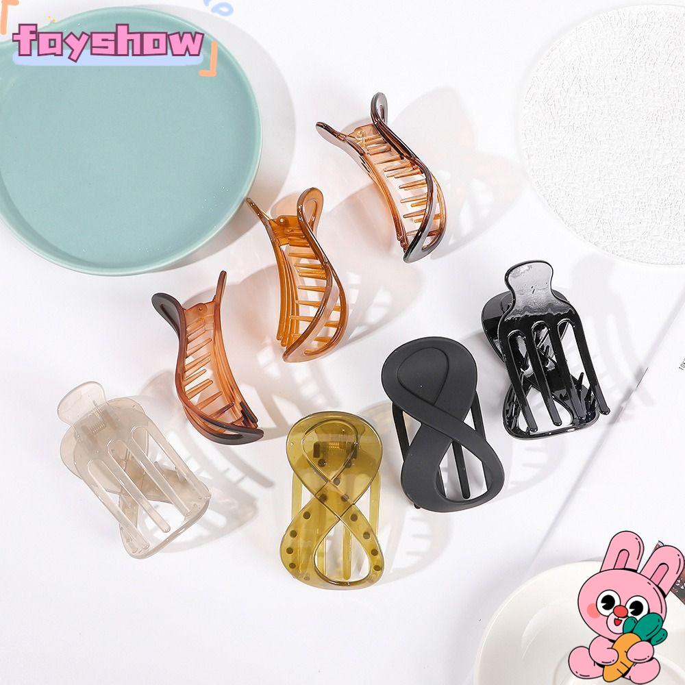 FAY Set 3 Kẹp Tóc Càng Cua Tạo Kiểu Thời Trang
