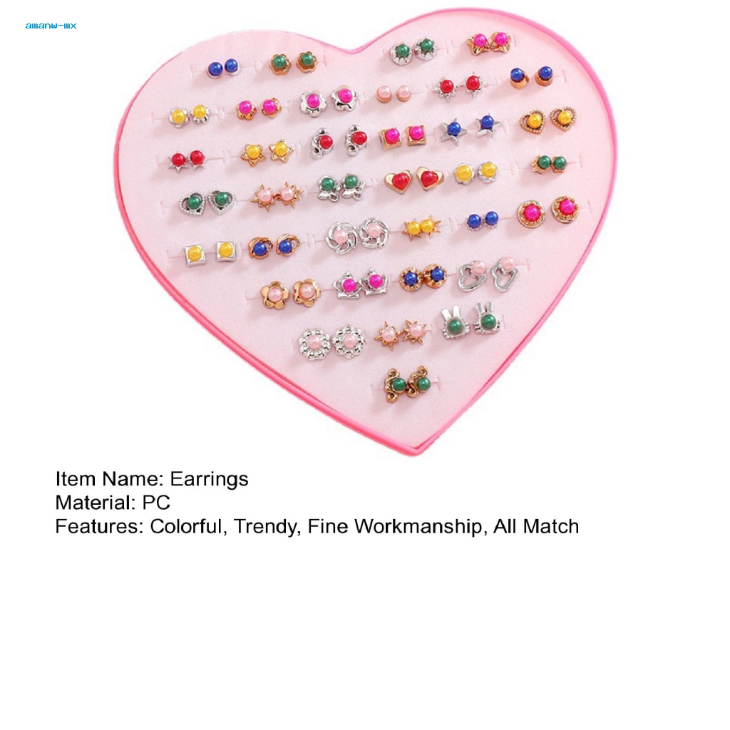 Bộ 36 Đôi Bông Tai Thời Trang Nhẹ Nhàng Nữ Tính