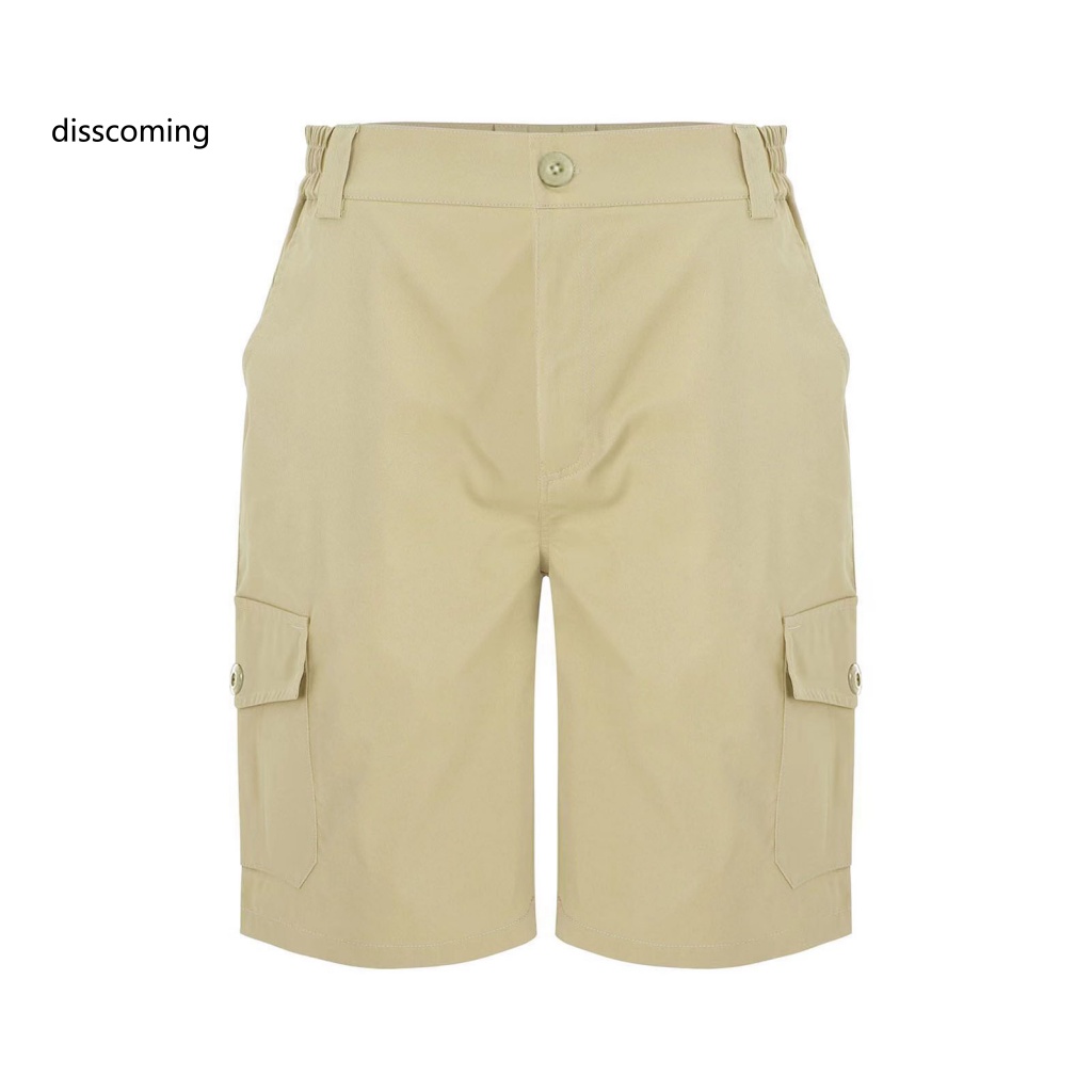 Băng Đô SL SL SL SL SL| Quần Short Lưng Thun Nhiều Túi Thoáng Khí Thoải Mái Thời Trang Mùa Hè Cho Nam