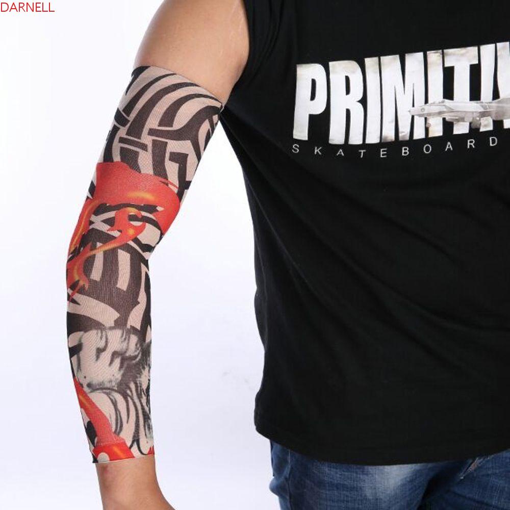 DARNELL Găng Cánh Tay Thể Thao Thoáng Khí Họa Tiết Sọc Trái Tim Phong Cách Punk Cho Nam