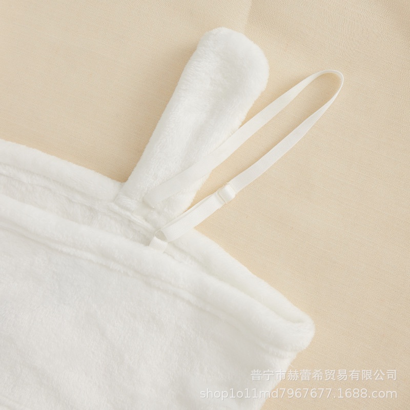 Bộ Đồ Ngủ Hai Dây Vải Flannel In Hình Thỏ Dễ Thương Thời Trang Mùa Hè Cho Bạn Gái