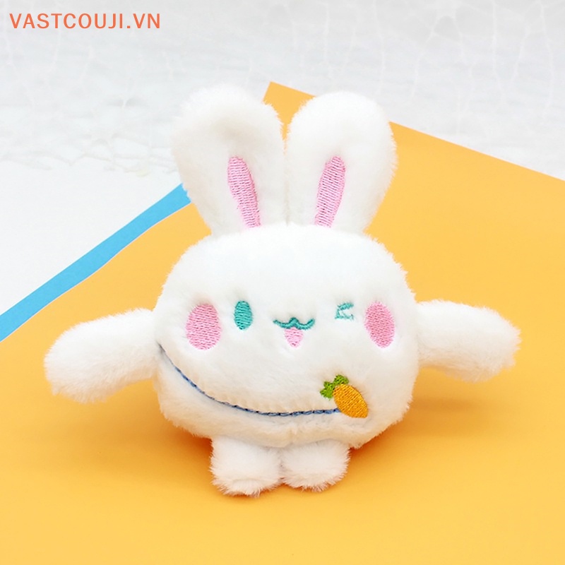 Thú Nhồi Bông Hình Thỏ Và Cà Rốt Mini Mềm Mại Trang Trí Móc Khóa