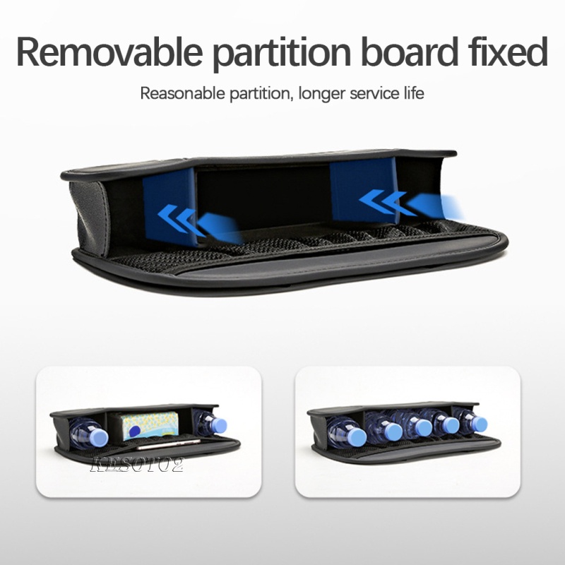 【COD】Túi Da PU Đựng Đồ Ăn Vặt / Điện Thoại Dạng Lưới Tự Động Chống Thấm Nước Có Móc Treo Cho Ghế Sau Xe Hơi