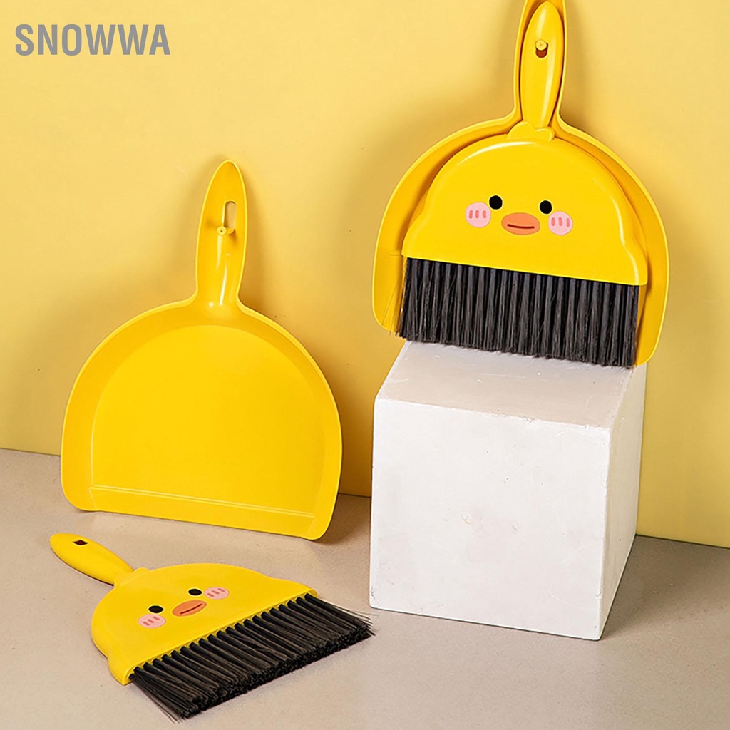 Snowwa Bộ chổi quét bụi để bàn mini 2 trong 1 với bộ chải vệ sinh ghế sofa tại nhà