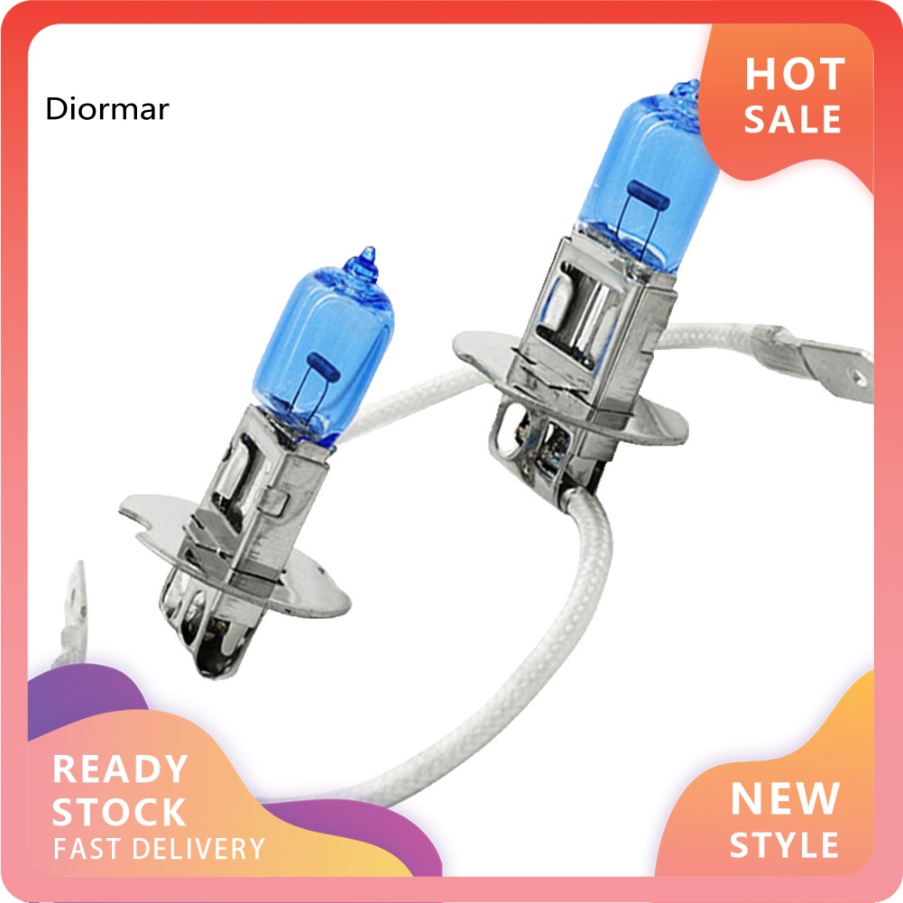 Set 2 Bóng Đèn Pha H3 Xenon Halogen 100W 12V DC Dành Cho Ô Tô