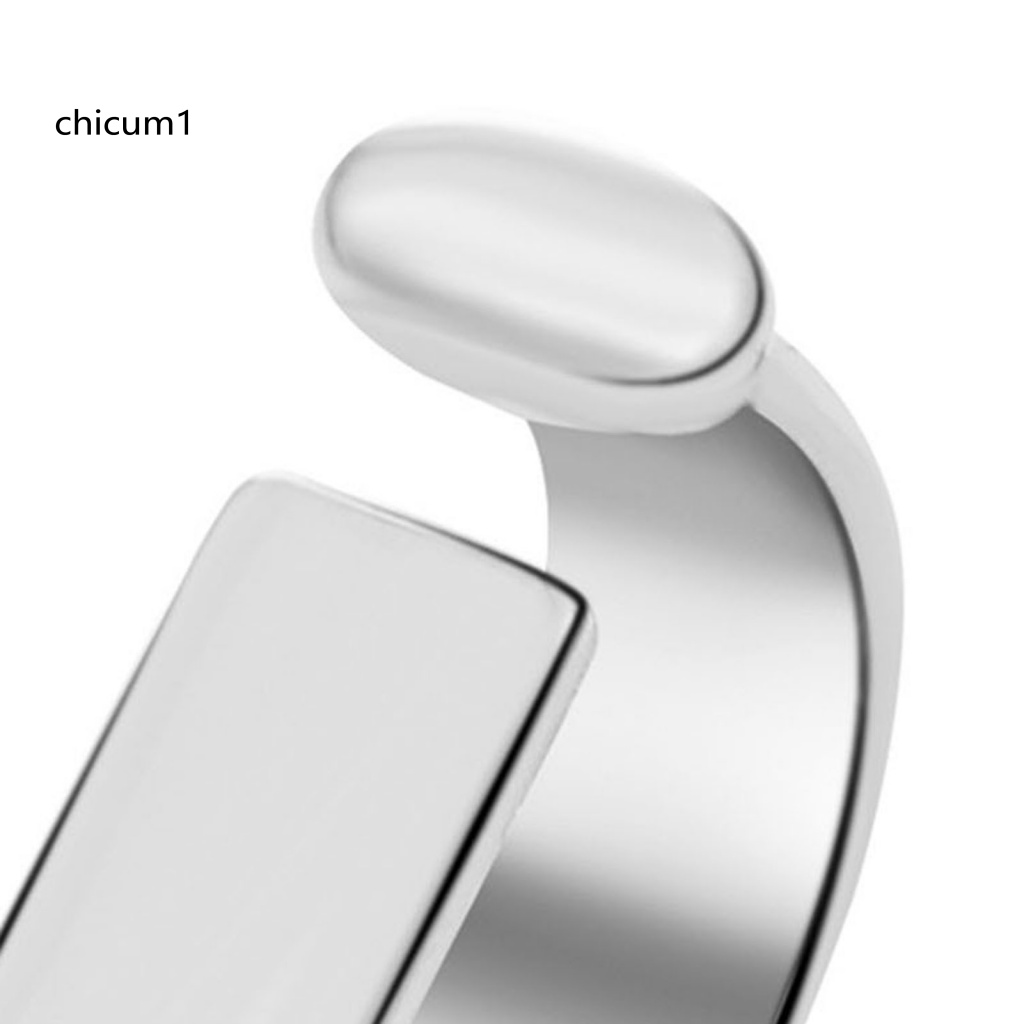 Nhẫn Hợp Kim Unisex Dáng Chữ U Đơn Giản