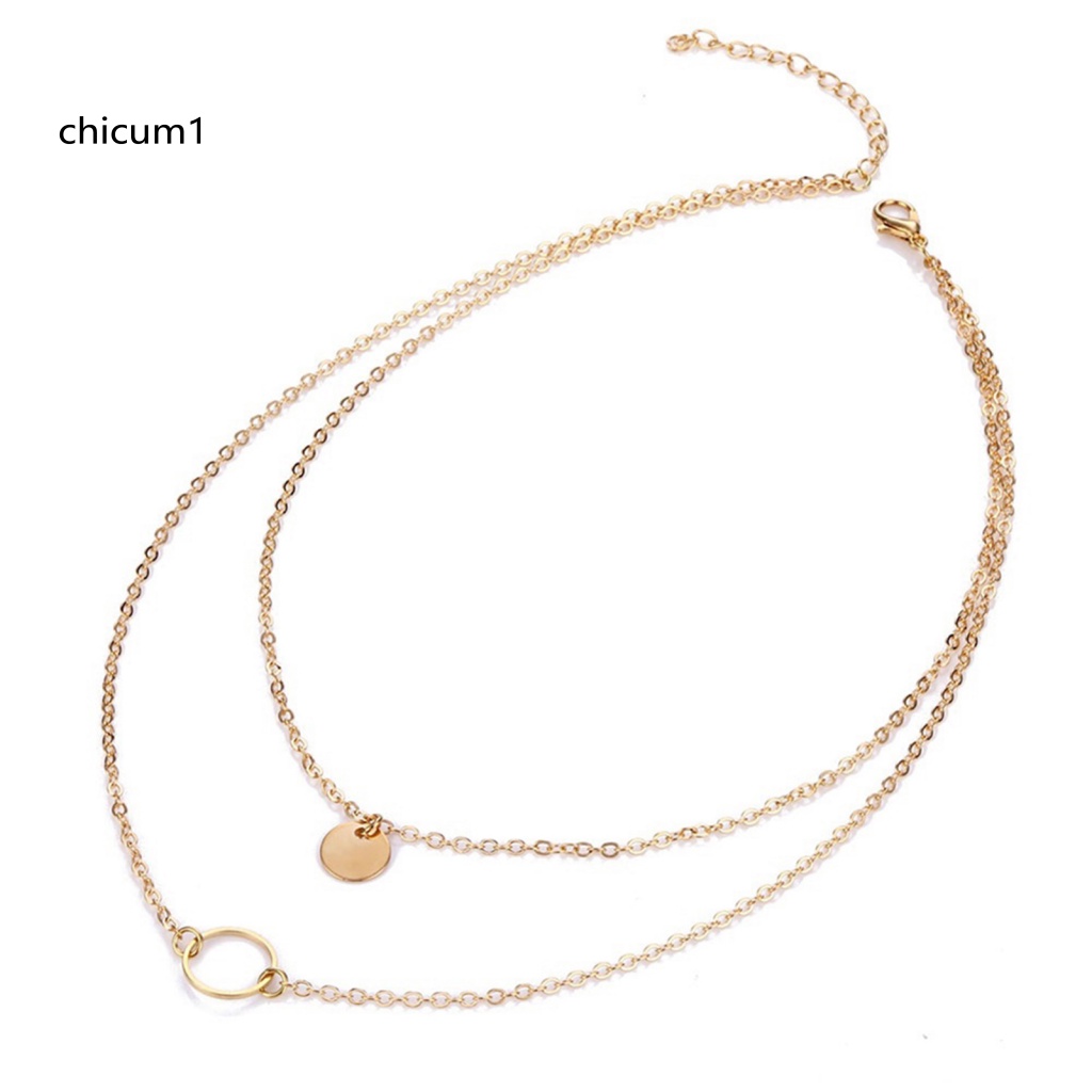 Vòng cổ Hai Lớp 2 Màu Thời Trang