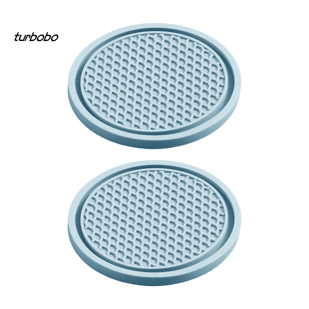 Set 2 Miếng Lót Ly Mềm Mại Chống Trượt Thiết Kế Kiểu Tổ Ong Tiện Lợi Cho Xe Hơi