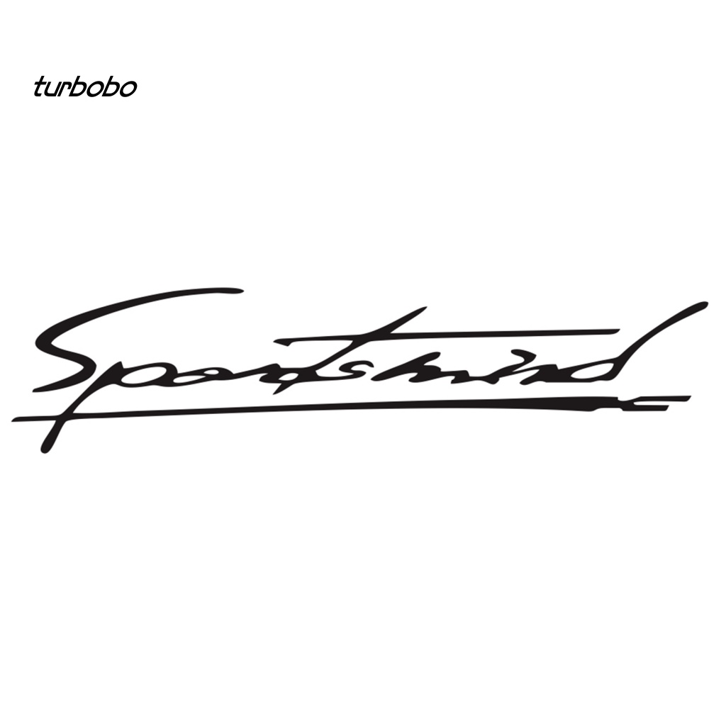 Miếng Dán PVC In Chữ Turbobobo Có Thể Tháo Rời Dùng Trang Trí Đèn Pha Xe Hơi