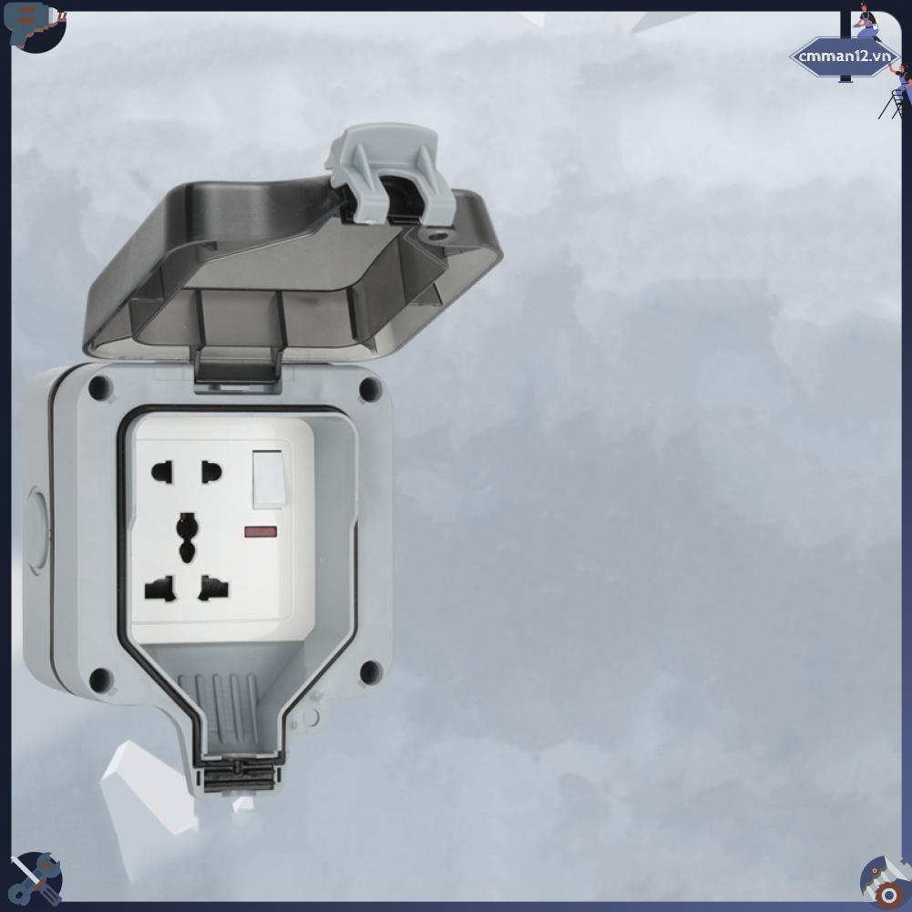 Power Helper Ổ cắm chống nước ngoài trời IP66 Chống ăn mòn bắn treo tường cho sân vườn