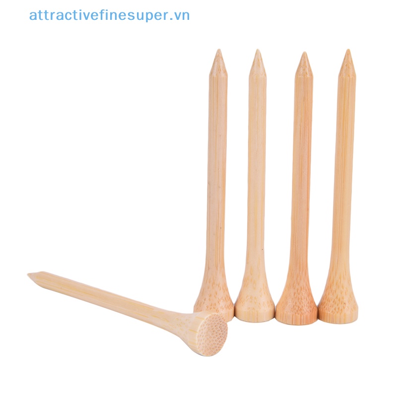 Set 100 Giá Đỡ Bóng Golf Bằng Gỗ Tre 4 Kích Cỡ