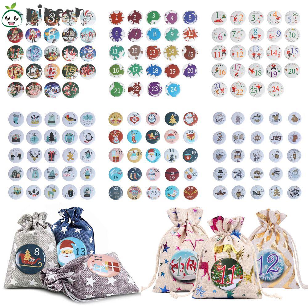 PINEVN 1 Bộ Huy Hiệu Trang Trí Giáng Sinh Chống Thất Lạc Có Thể Tái Sử Dụng