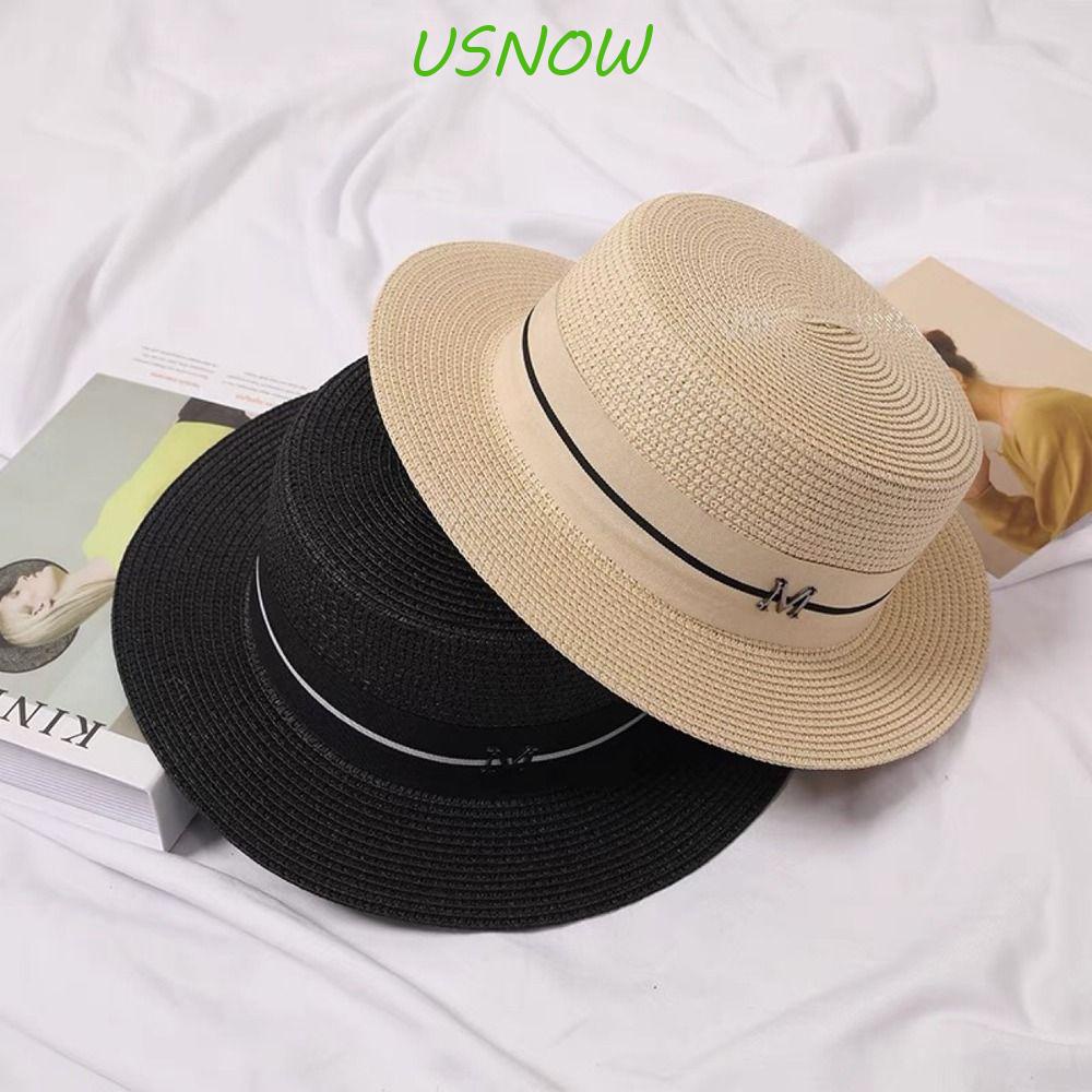 USNOW Mũ Rộng Vành Chống Nắng Tia UV Phong Cách Anh Quốc Thời Trang Đi Biển Mùa Hè Cho Nữ