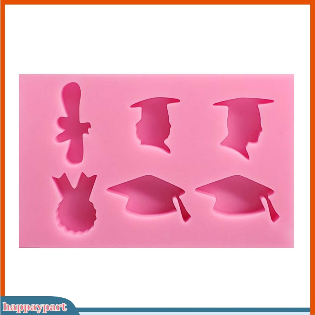 Hạnh Phúc Phụ Kiện Hạnh Phúc| Khuôn Làm Bánh Bằng Silicone DIY Hình Nón Bác Sĩ 3D Đa Năng Tiện Lợi Dễ Sử Dụng