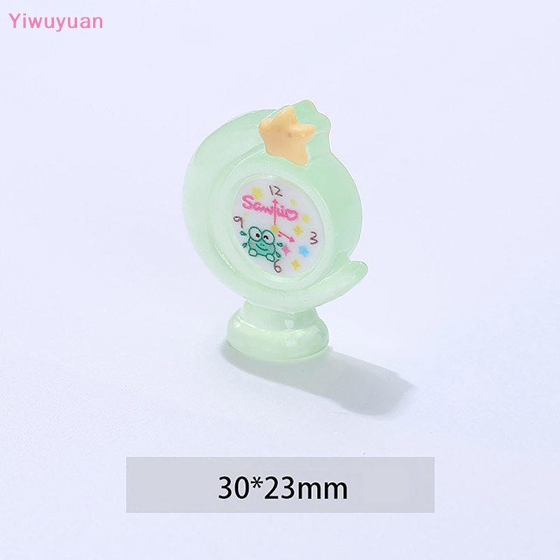 Bộ 5 Đồng Hồ Báo Thức Mini Dạ Quang Trang Trí Nhà Búp Bê DIY Mới