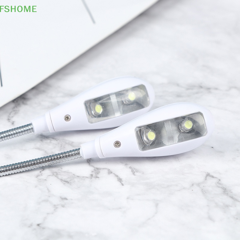Fshome Đèn LED Kẹp Cổ Ngỗng Điều Chỉnh Được Dùng Đọc Sách Nhạc
