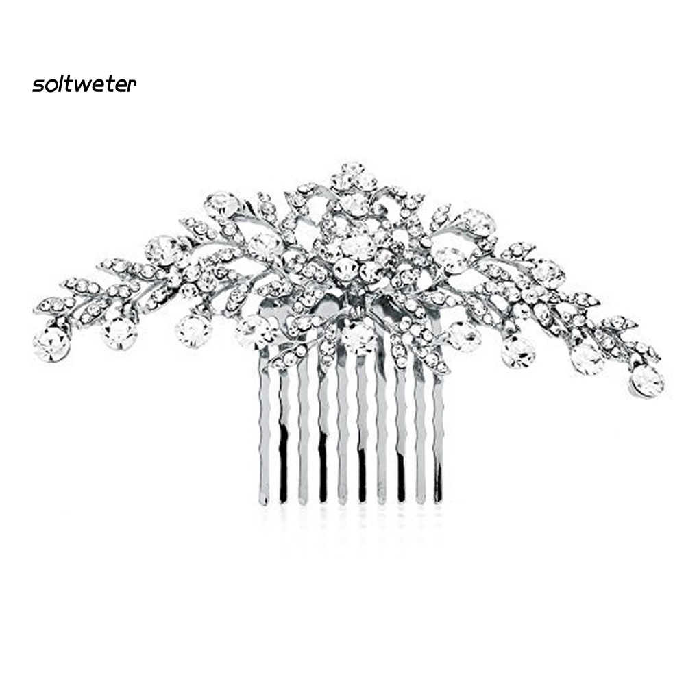 Lược Cài Tóc Cô Dâu Đính Đá Sang Trọng