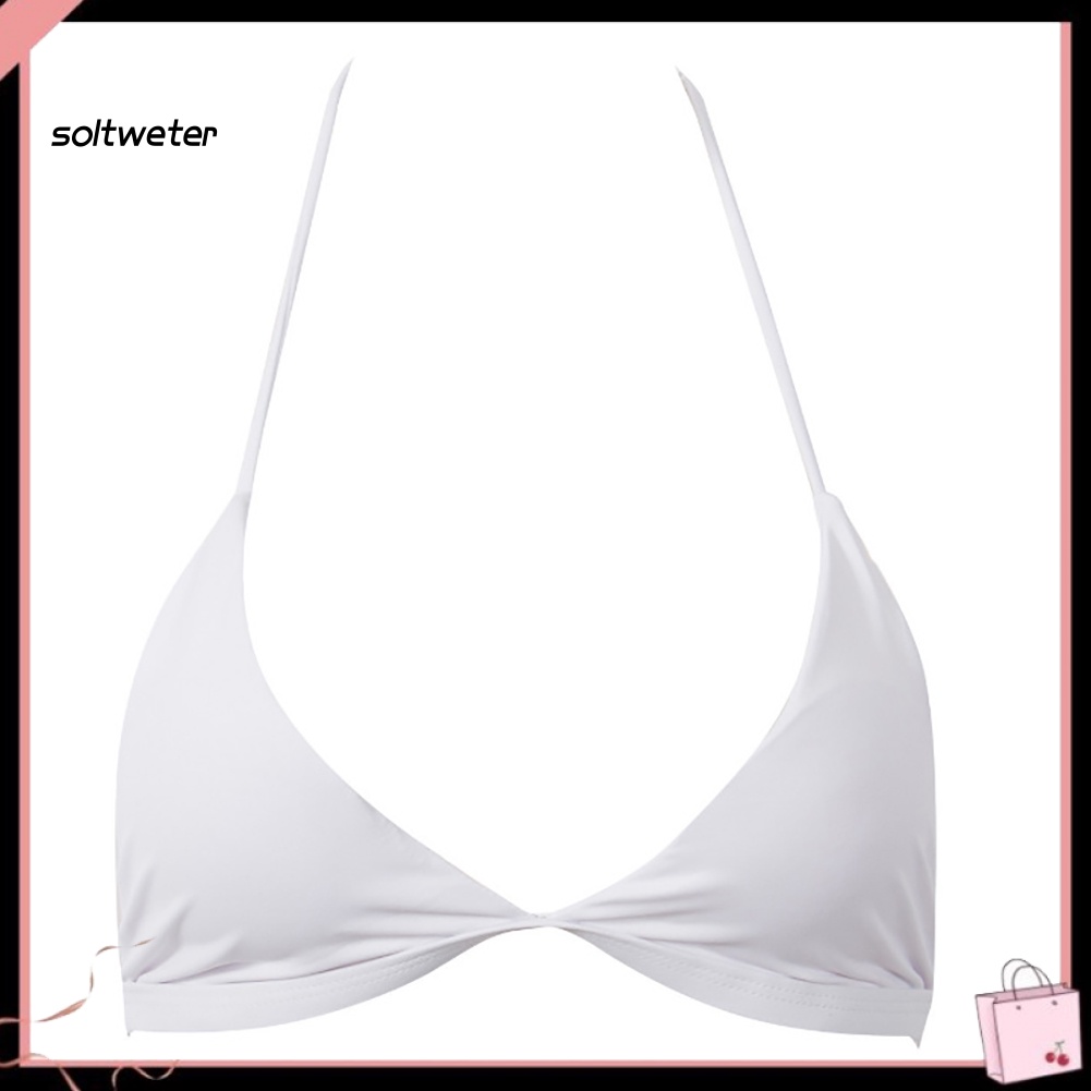 Áo Ngực Thể Thao Hình Tam Giác Có Mút Đệm Màu Sắc Thời Trang Cho Nữ