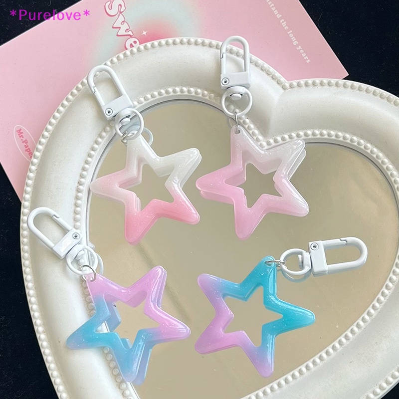Móc Khóa Hình Ngôi Sao Nhiều Màu Sắc Xinh Xắn Mới