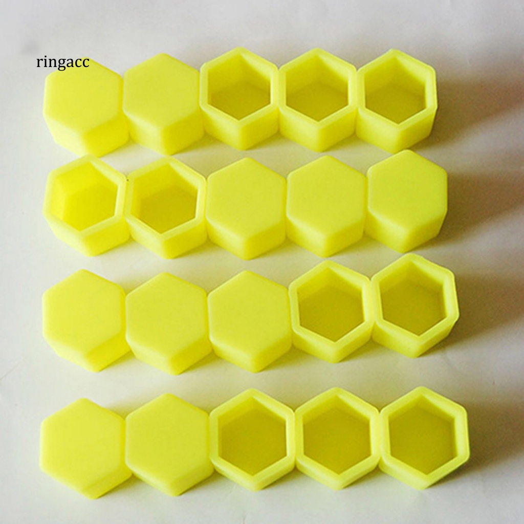 Bộ 20 Nắp Silicone Bảo Vệ Vành Bánh Xe Hơi Chịu Nhiệt Độ Cao 19mm
